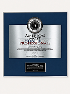 America's Most Honored Professionals top 5% | Laura Anthony, Esq. | America's Most Honored Professionals